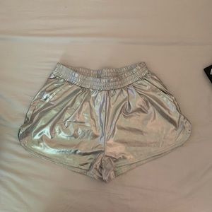Fun Metallic Chrome Shorts